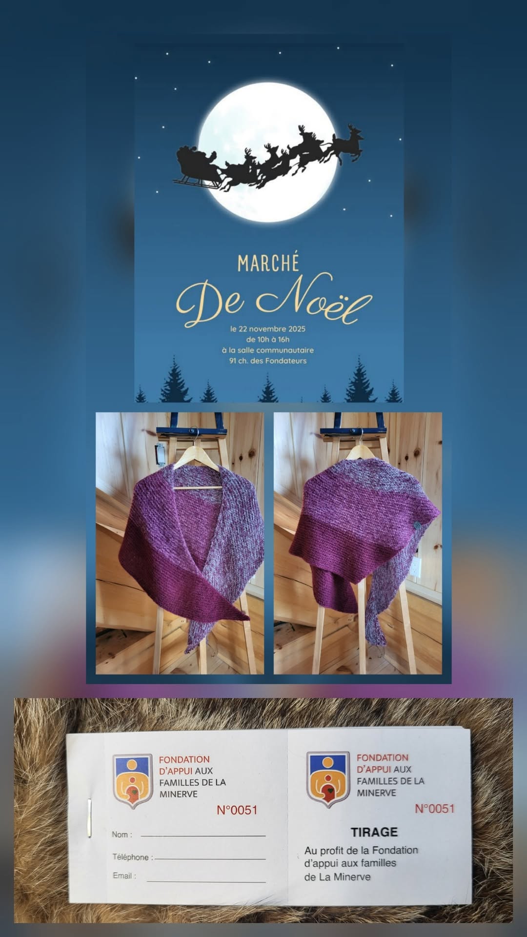 Fondation d'appui aux familles de La Minerve - marché de Noël 2025